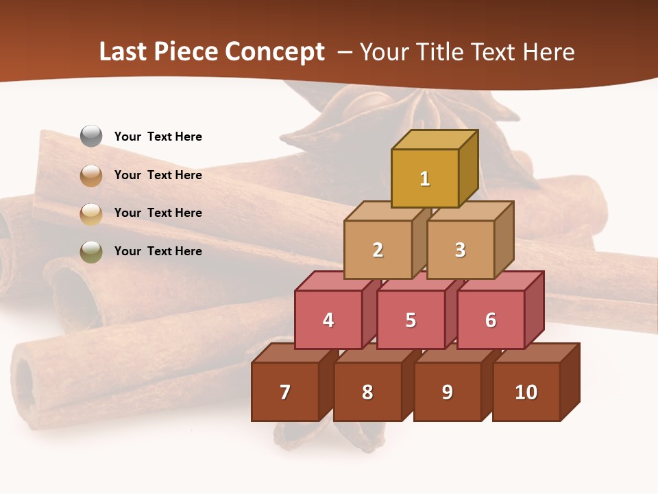 Food White Background Anise PowerPoint Template