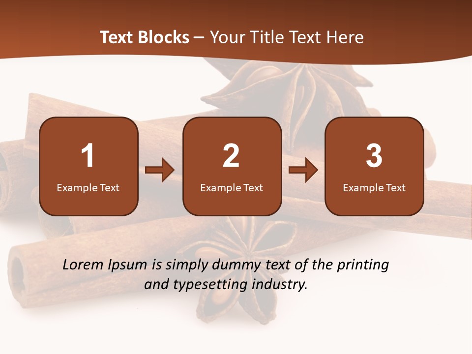 Food White Background Anise PowerPoint Template