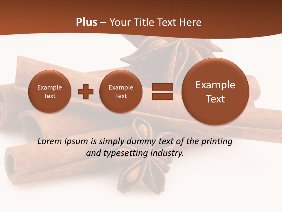 Food White Background Anise PowerPoint Template