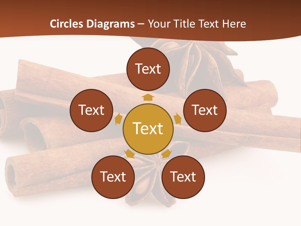 Food White Background Anise PowerPoint Template