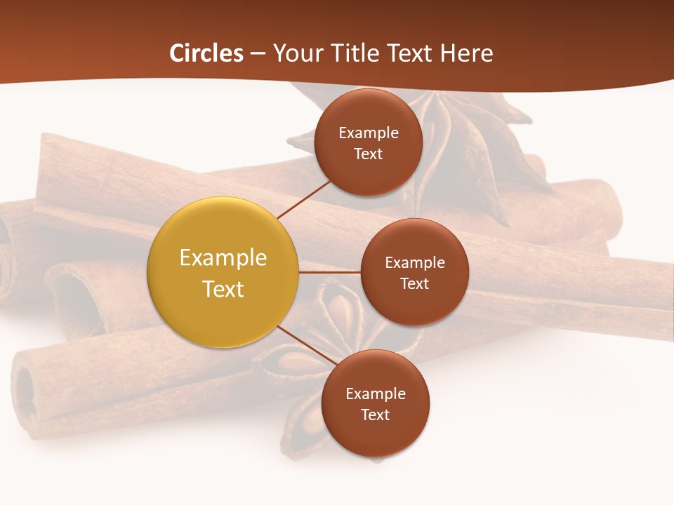 Food White Background Anise PowerPoint Template