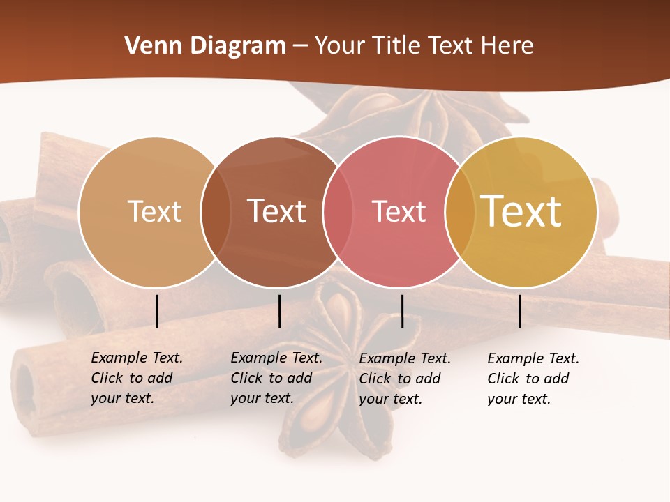 Food White Background Anise PowerPoint Template