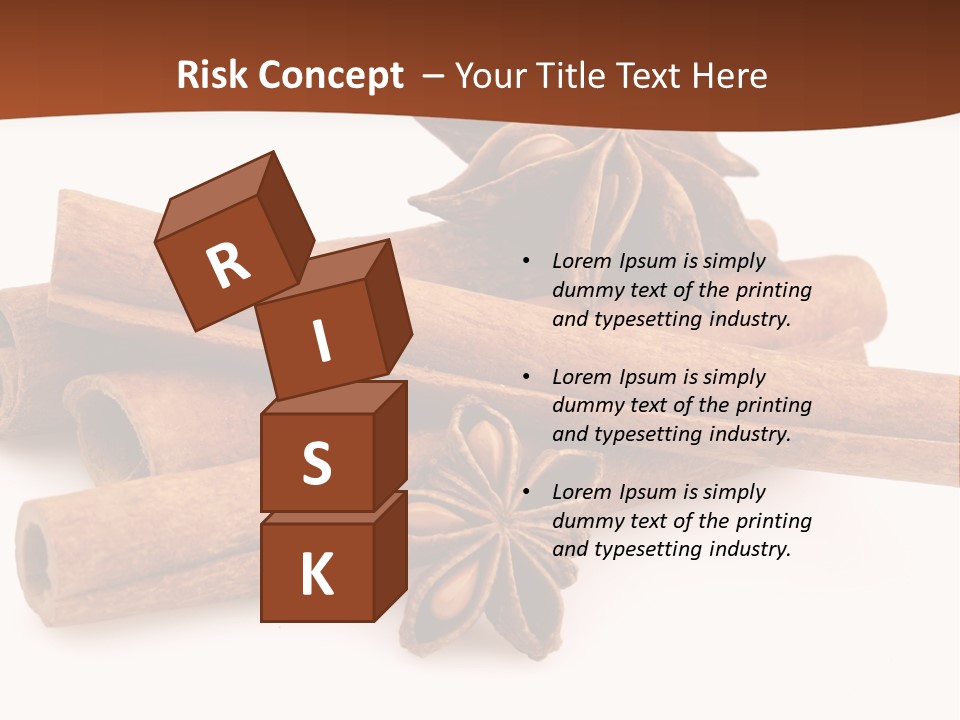 Food White Background Anise PowerPoint Template