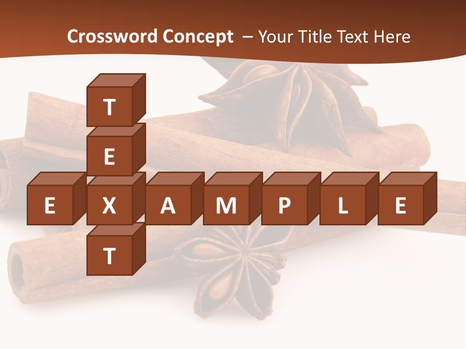 Food White Background Anise PowerPoint Template