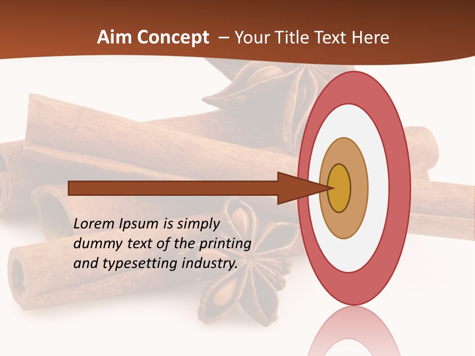 Food White Background Anise PowerPoint Template