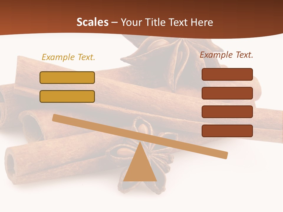 Food White Background Anise PowerPoint Template