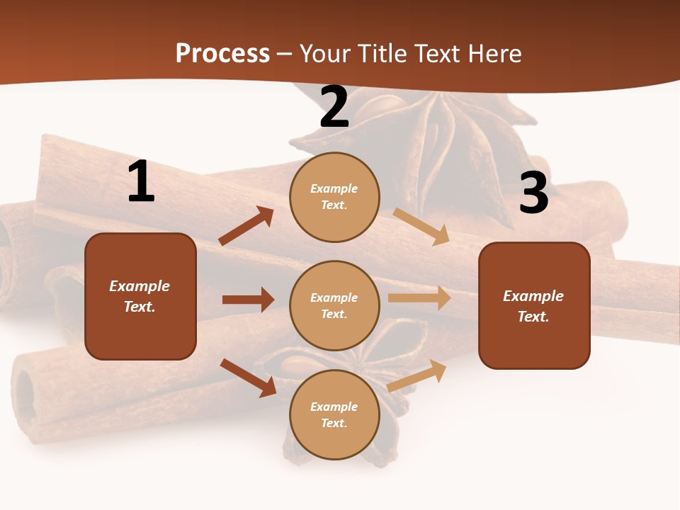 Food White Background Anise PowerPoint Template