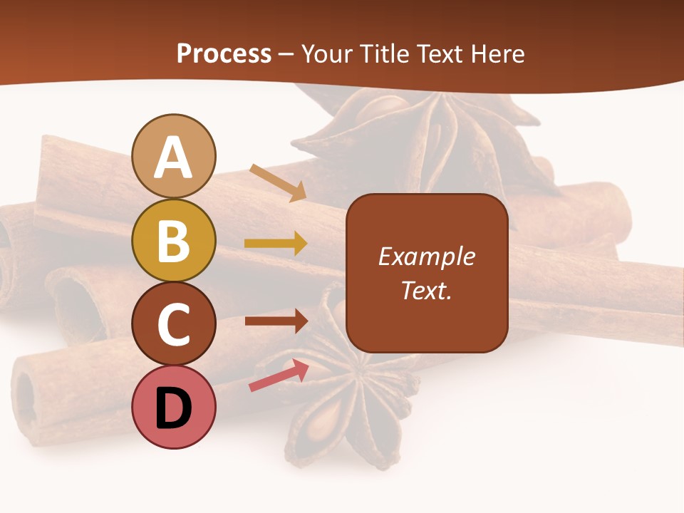 Food White Background Anise PowerPoint Template