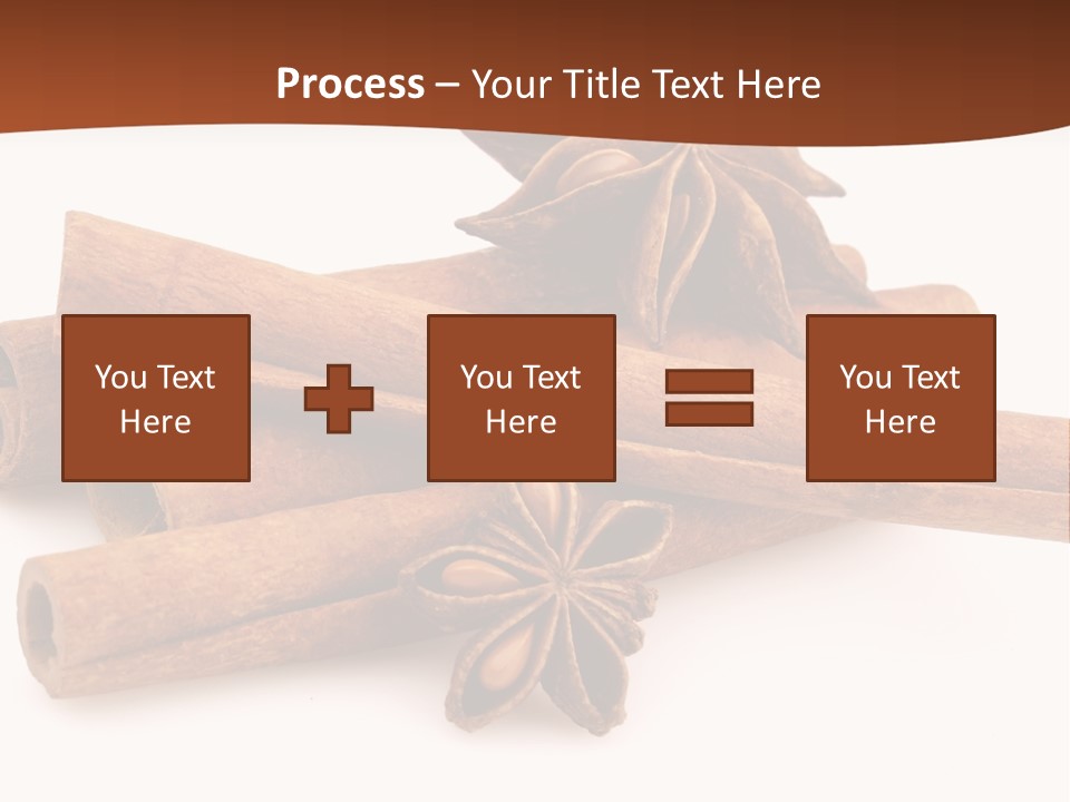 Food White Background Anise PowerPoint Template