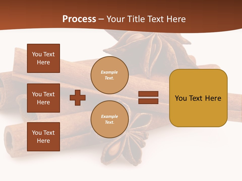 Food White Background Anise PowerPoint Template
