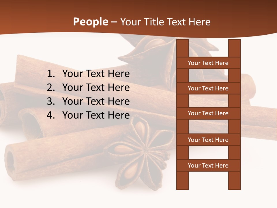 Food White Background Anise PowerPoint Template