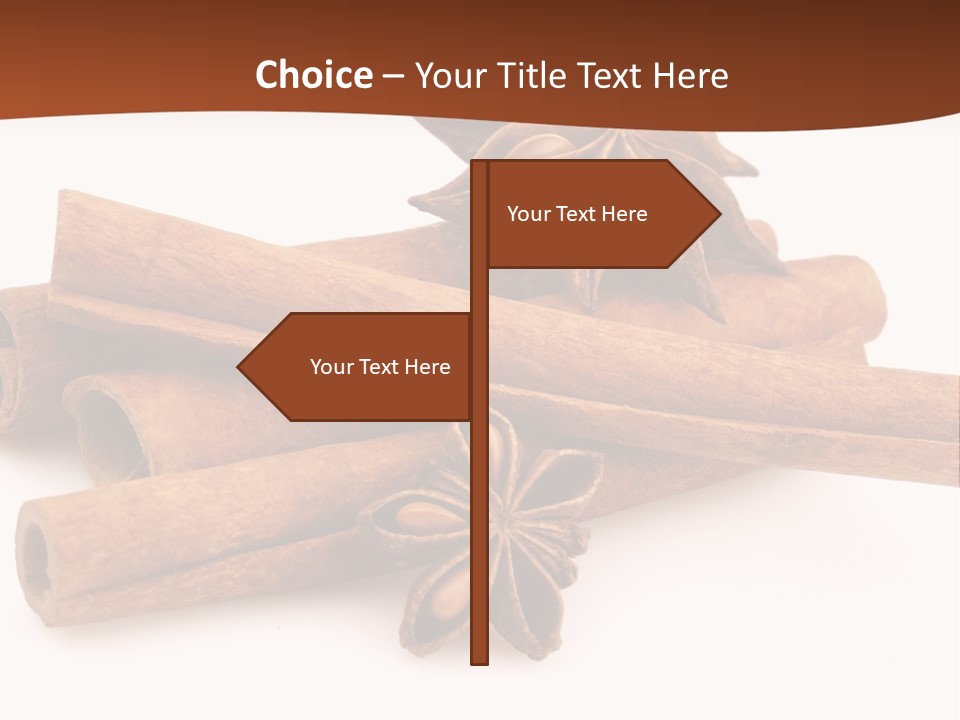 Food White Background Anise PowerPoint Template