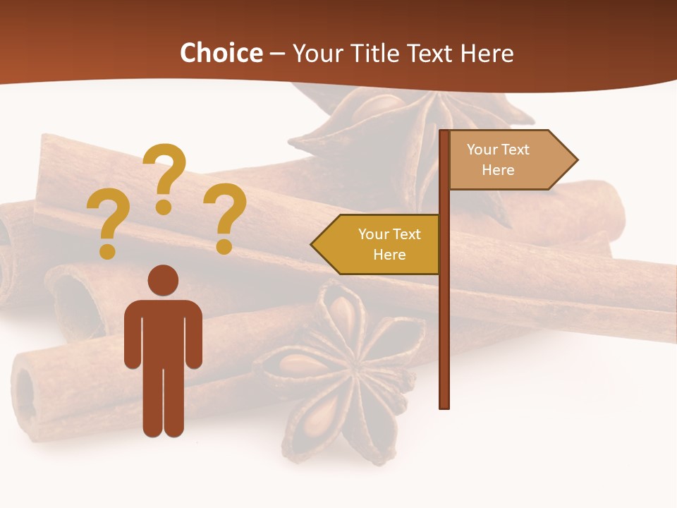 Food White Background Anise PowerPoint Template