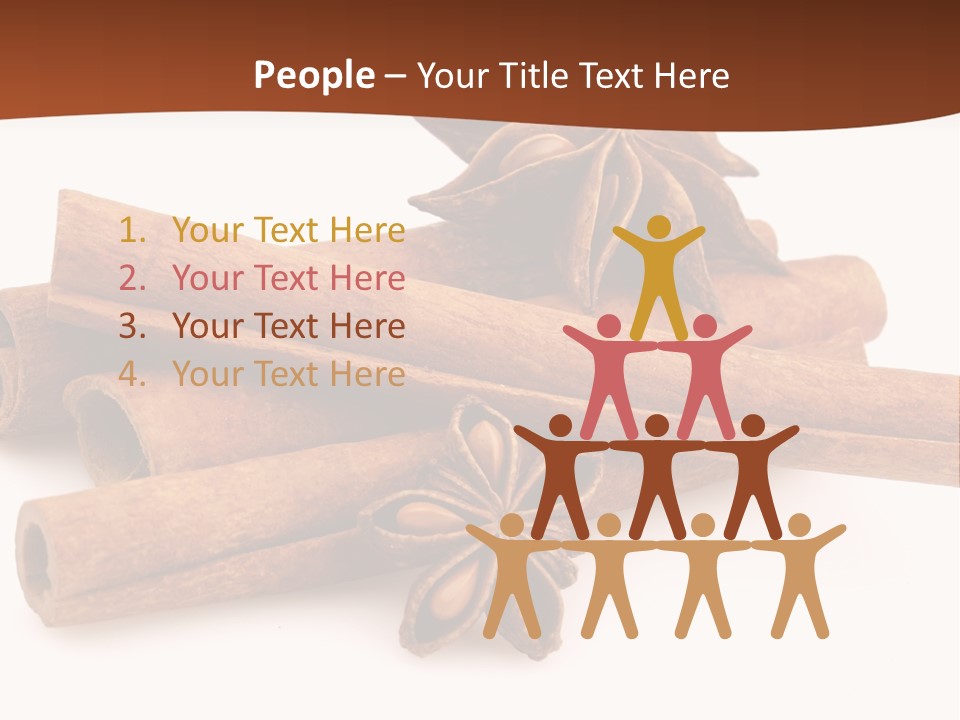 Food White Background Anise PowerPoint Template