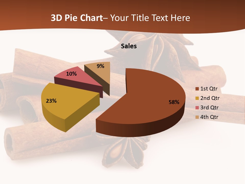 Food White Background Anise PowerPoint Template