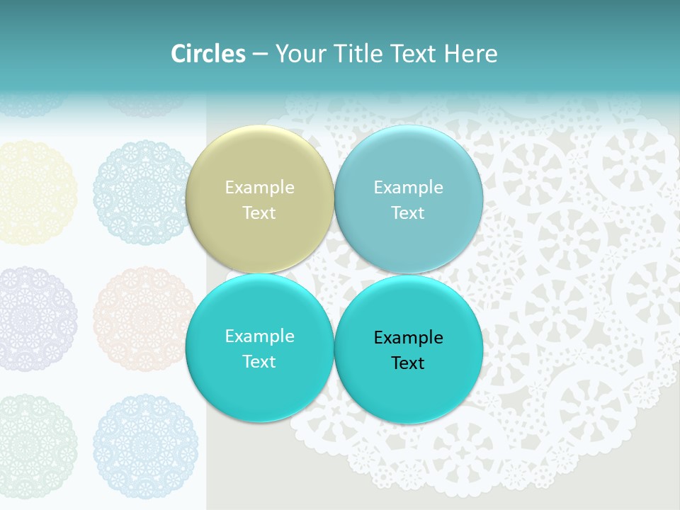 Lace Lace Vector Scrapbook Elements PowerPoint Template