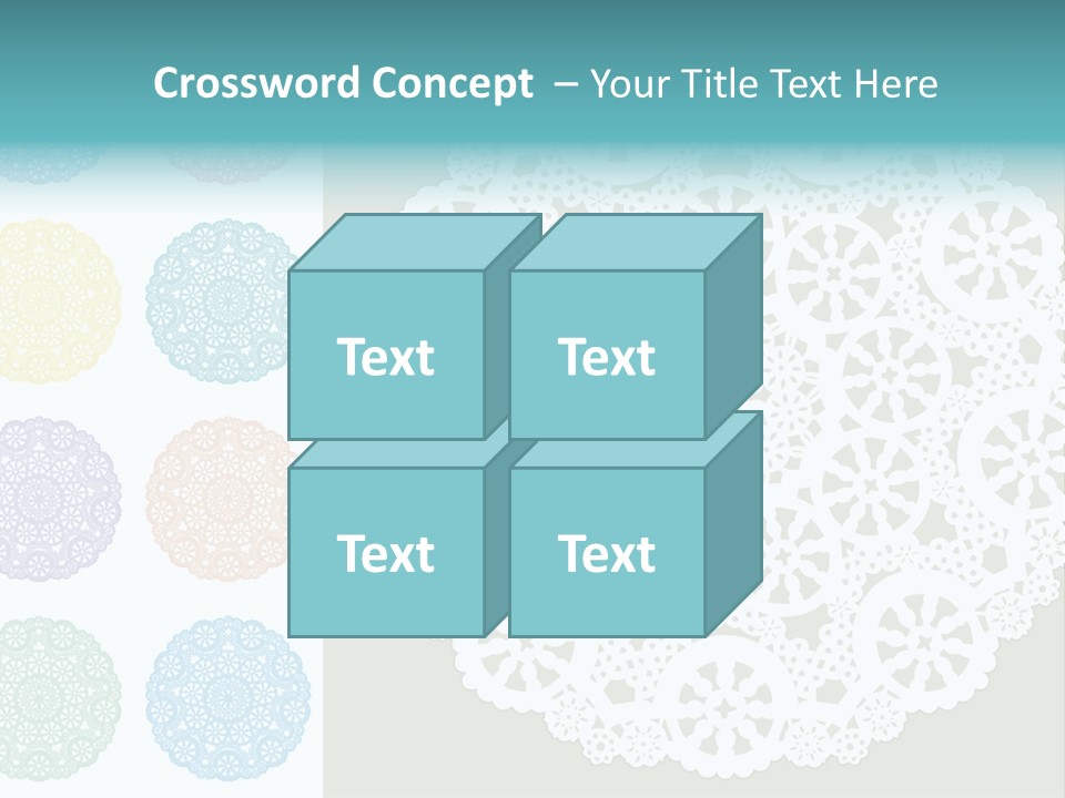 Lace Lace Vector Scrapbook Elements PowerPoint Template