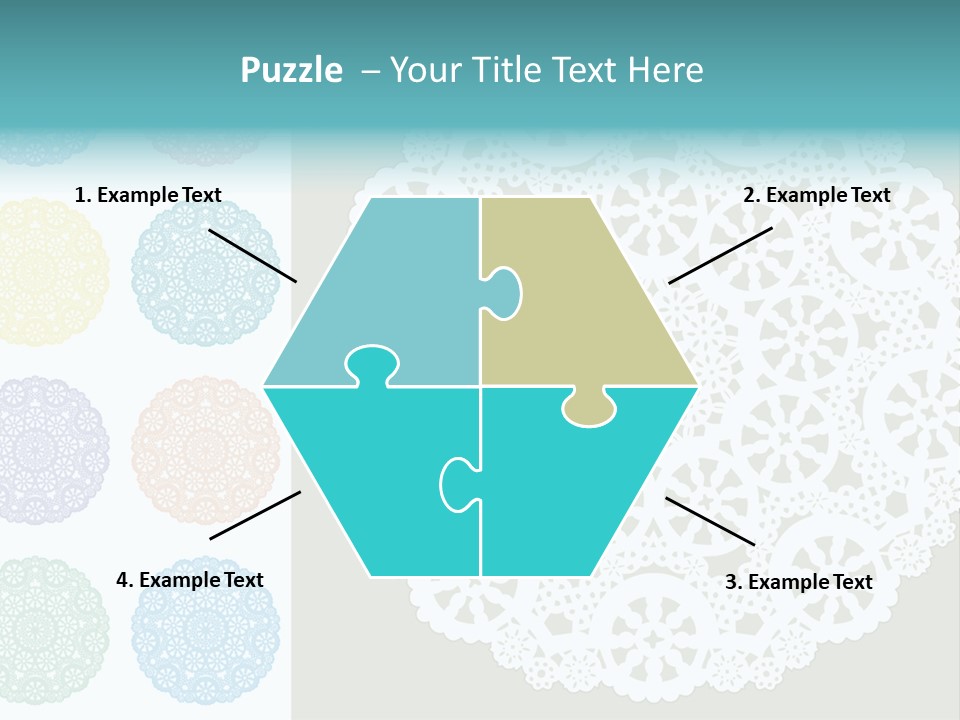 Lace Lace Vector Scrapbook Elements PowerPoint Template