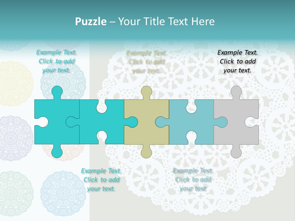 Lace Lace Vector Scrapbook Elements PowerPoint Template