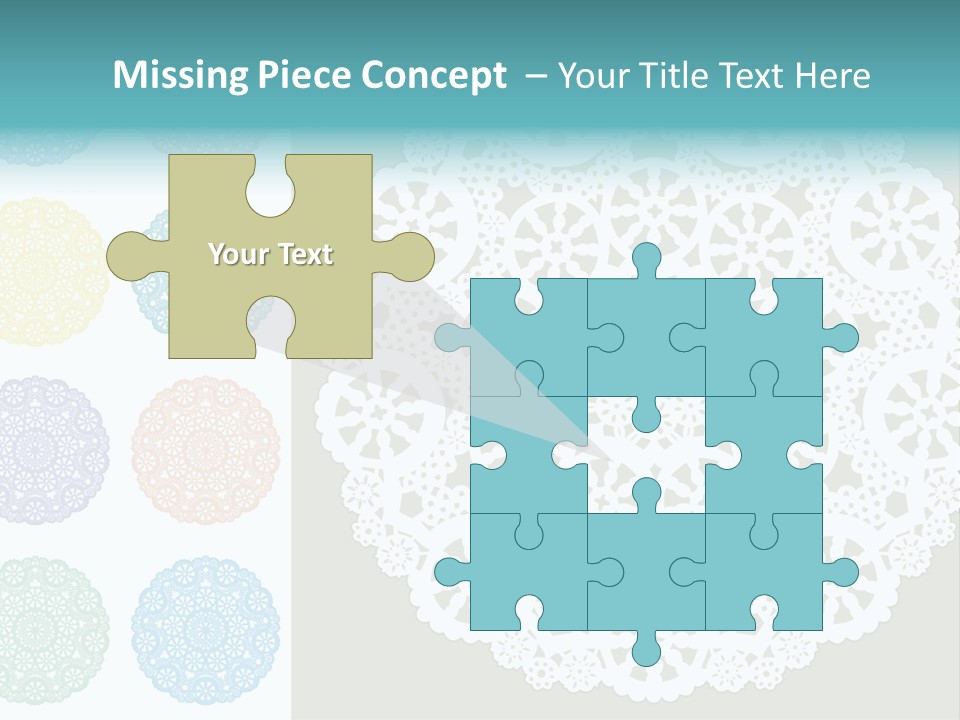 Lace Lace Vector Scrapbook Elements PowerPoint Template