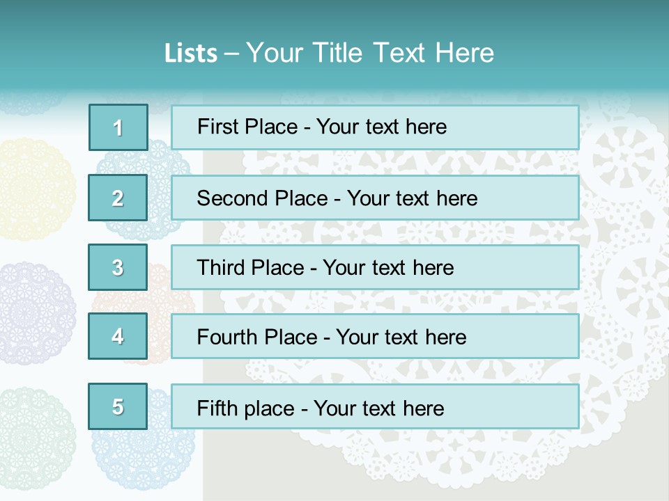 Lace Lace Vector Scrapbook Elements PowerPoint Template