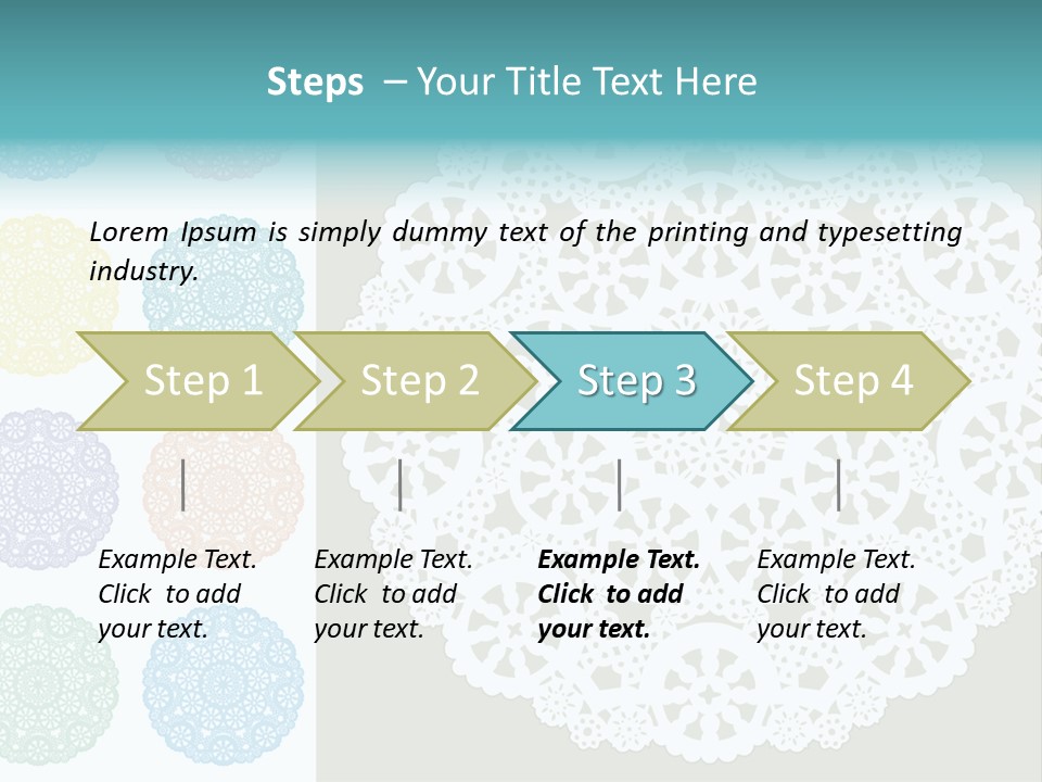 Lace Lace Vector Scrapbook Elements PowerPoint Template
