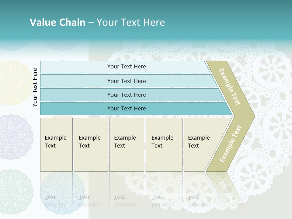 Lace Lace Vector Scrapbook Elements PowerPoint Template