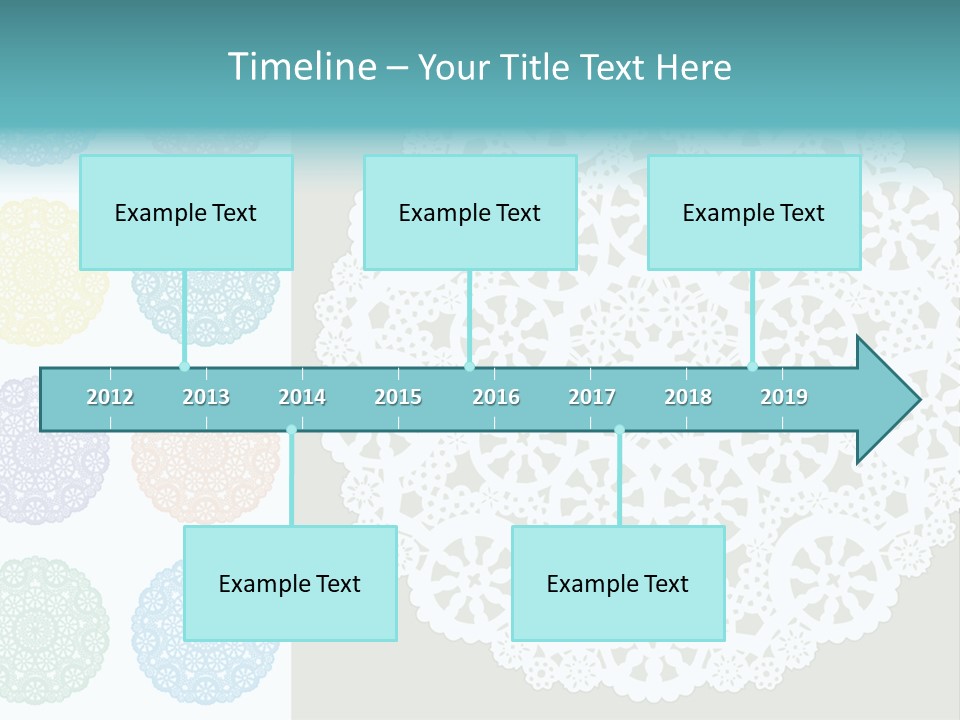 Lace Lace Vector Scrapbook Elements PowerPoint Template