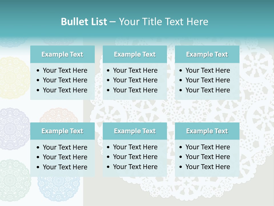 Lace Lace Vector Scrapbook Elements PowerPoint Template