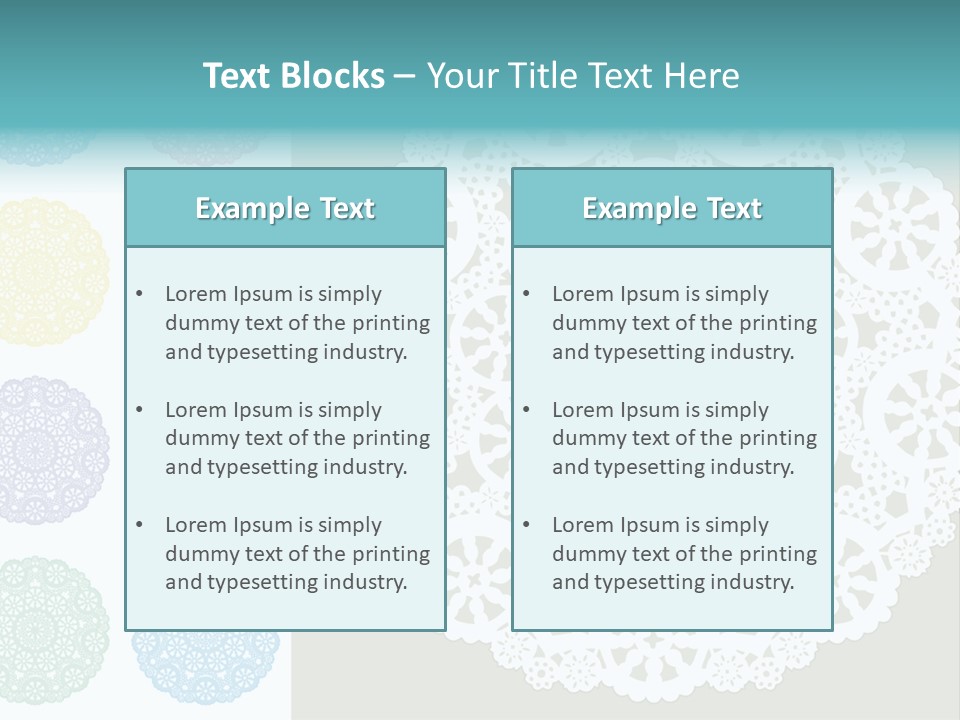 Lace Lace Vector Scrapbook Elements PowerPoint Template