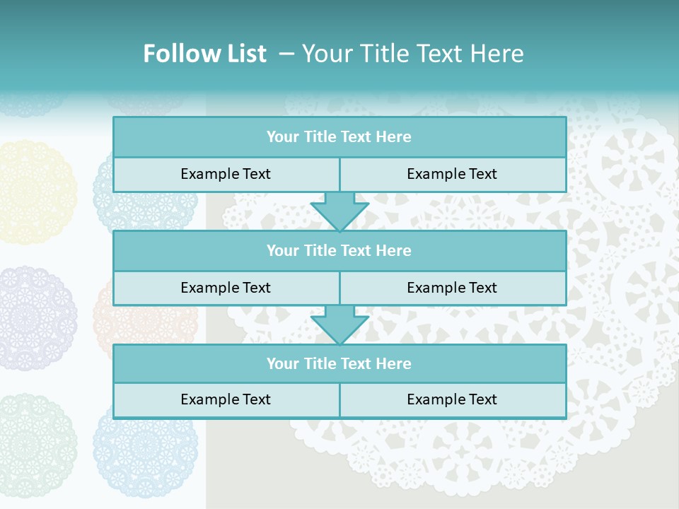 Lace Lace Vector Scrapbook Elements PowerPoint Template