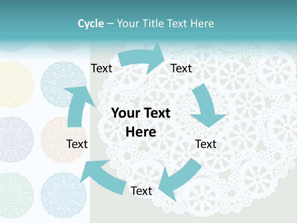 Lace Lace Vector Scrapbook Elements PowerPoint Template