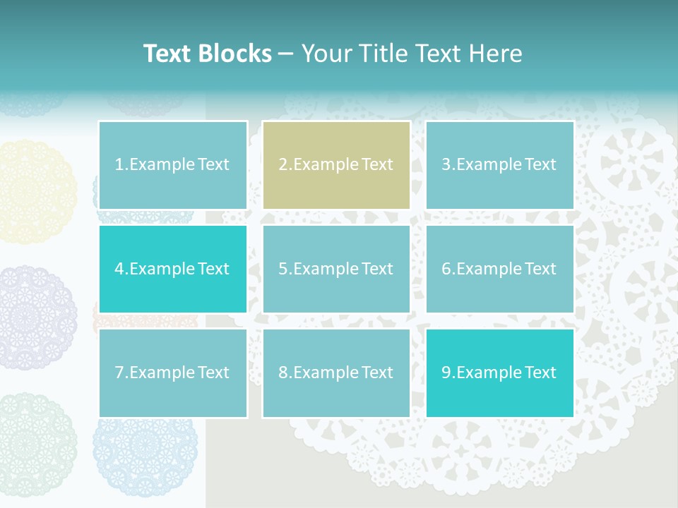 Lace Lace Vector Scrapbook Elements PowerPoint Template