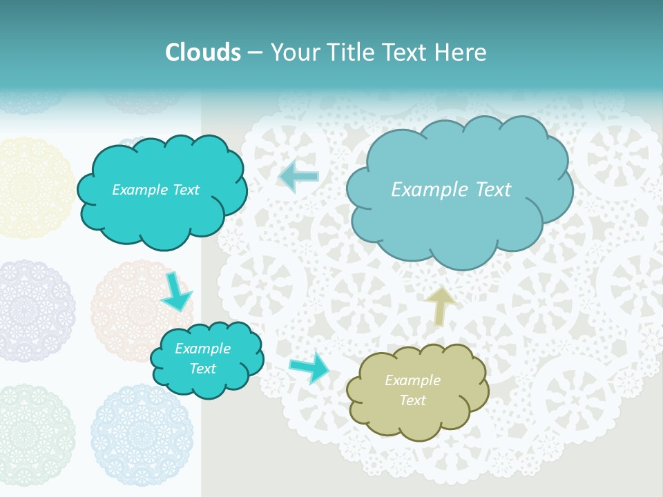 Lace Lace Vector Scrapbook Elements PowerPoint Template
