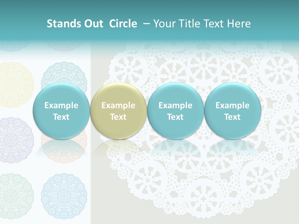 Lace Lace Vector Scrapbook Elements PowerPoint Template