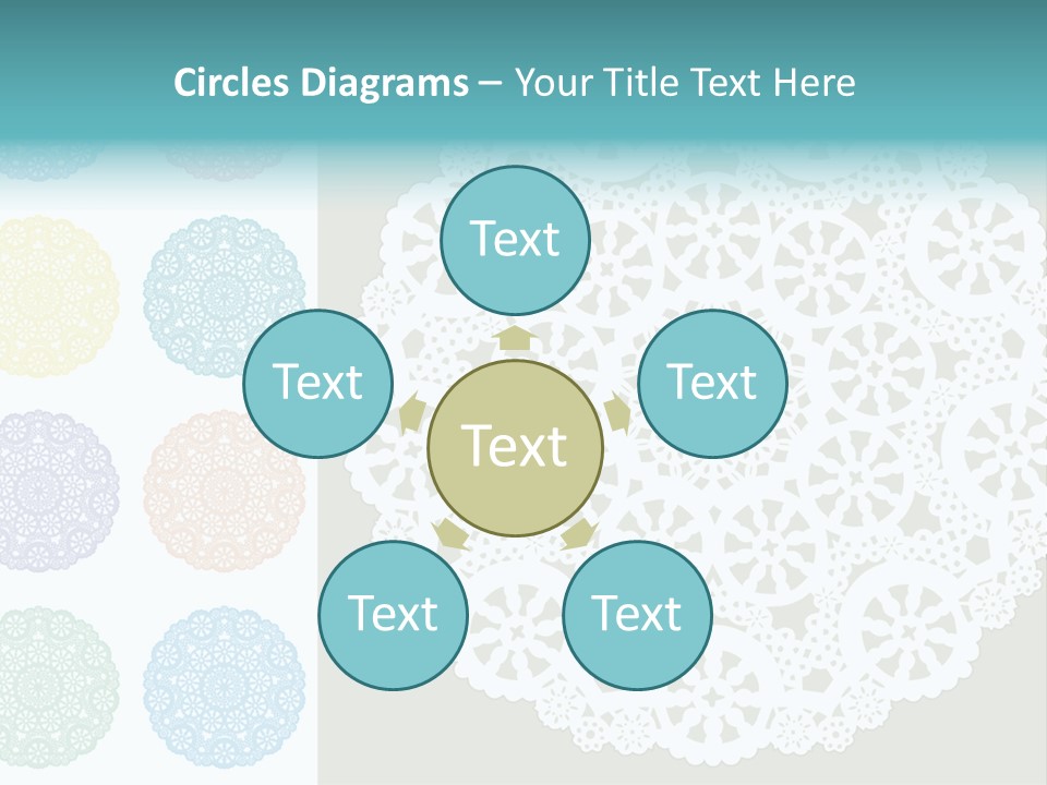 Lace Lace Vector Scrapbook Elements PowerPoint Template