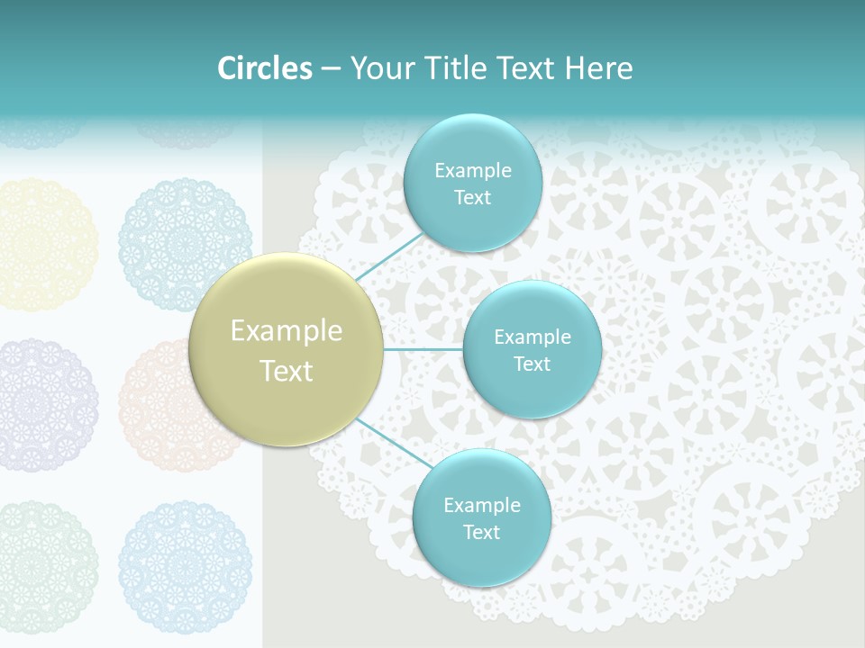 Lace Lace Vector Scrapbook Elements PowerPoint Template