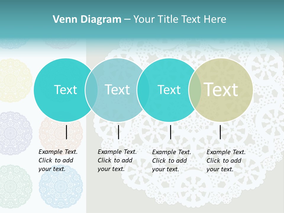 Lace Lace Vector Scrapbook Elements PowerPoint Template
