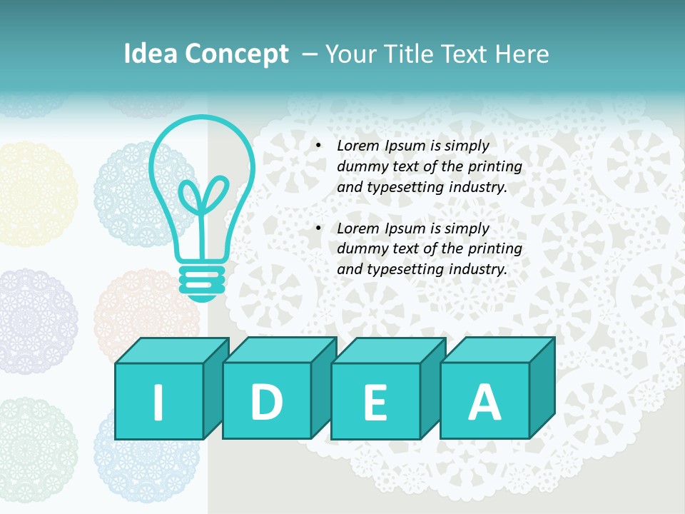 Lace Lace Vector Scrapbook Elements PowerPoint Template