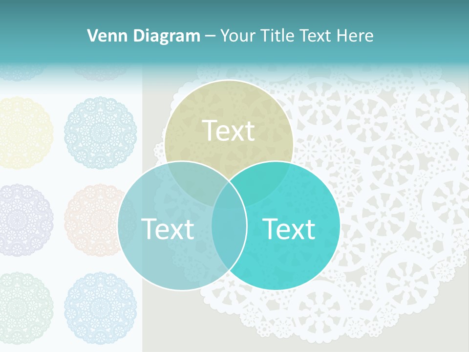 Lace Lace Vector Scrapbook Elements PowerPoint Template