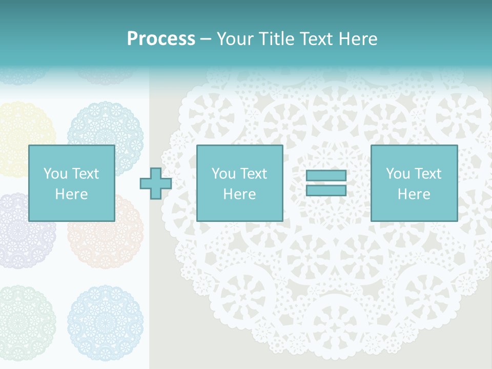 Lace Lace Vector Scrapbook Elements PowerPoint Template