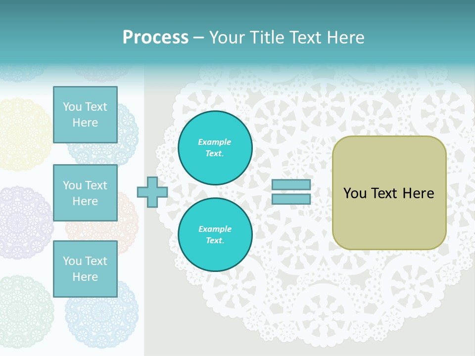 Lace Lace Vector Scrapbook Elements PowerPoint Template