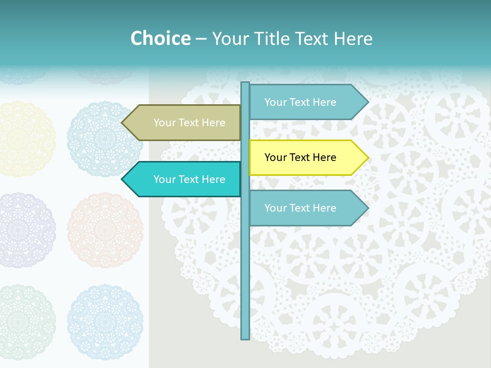 Lace Lace Vector Scrapbook Elements PowerPoint Template