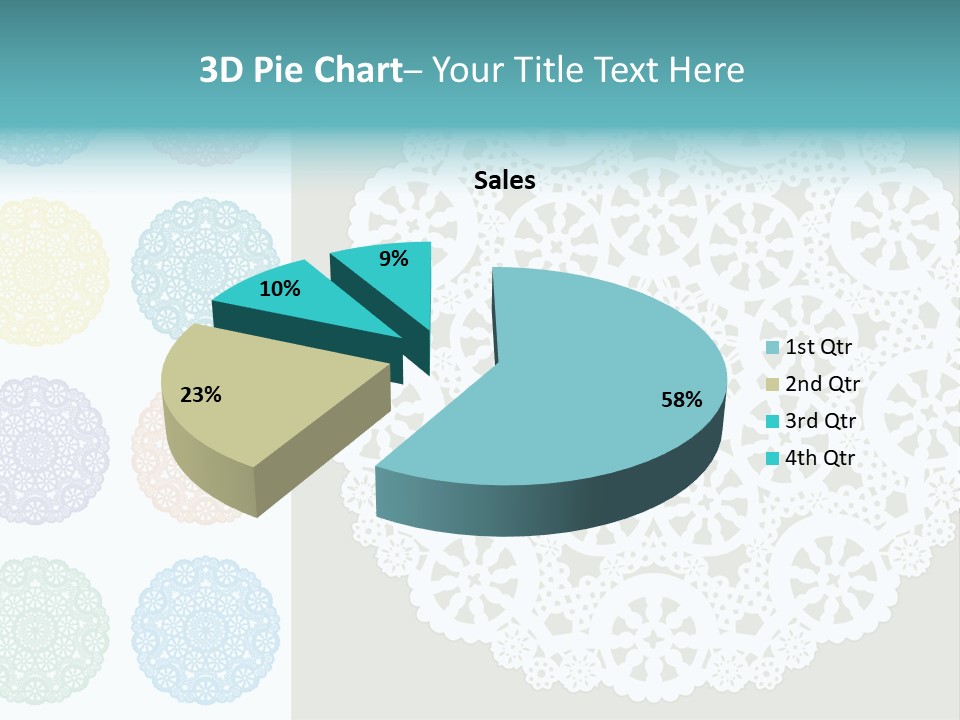 Lace Lace Vector Scrapbook Elements PowerPoint Template