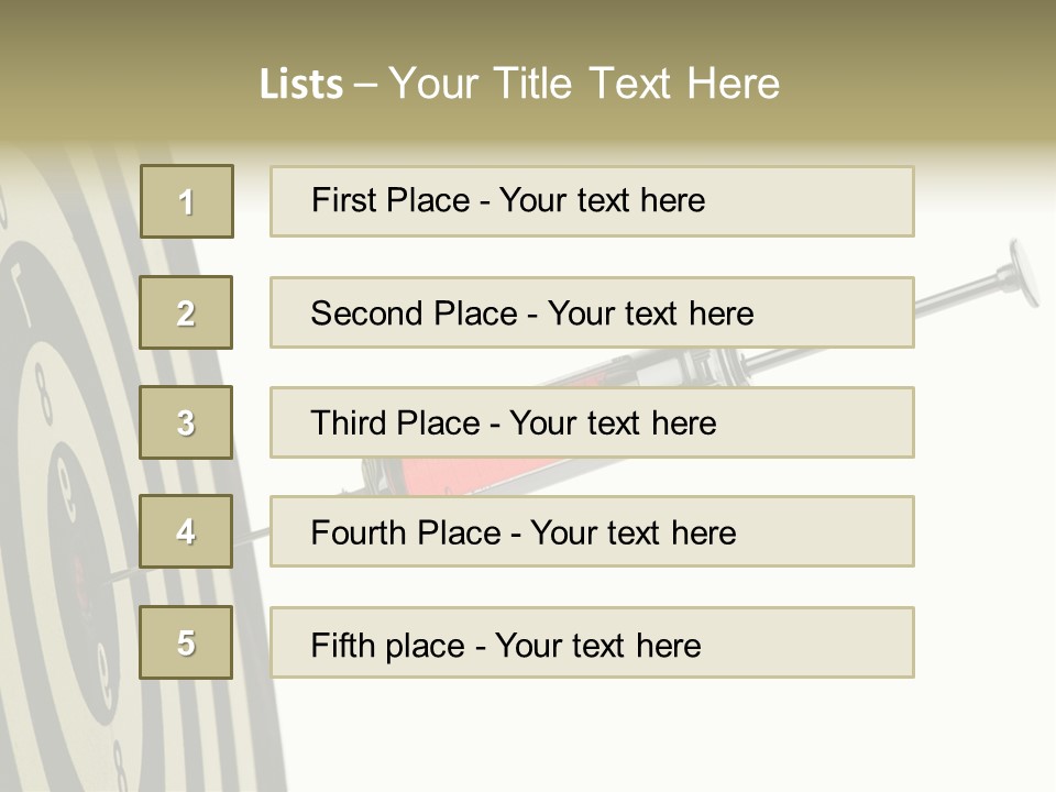 Hit Blood Syringe PowerPoint Template