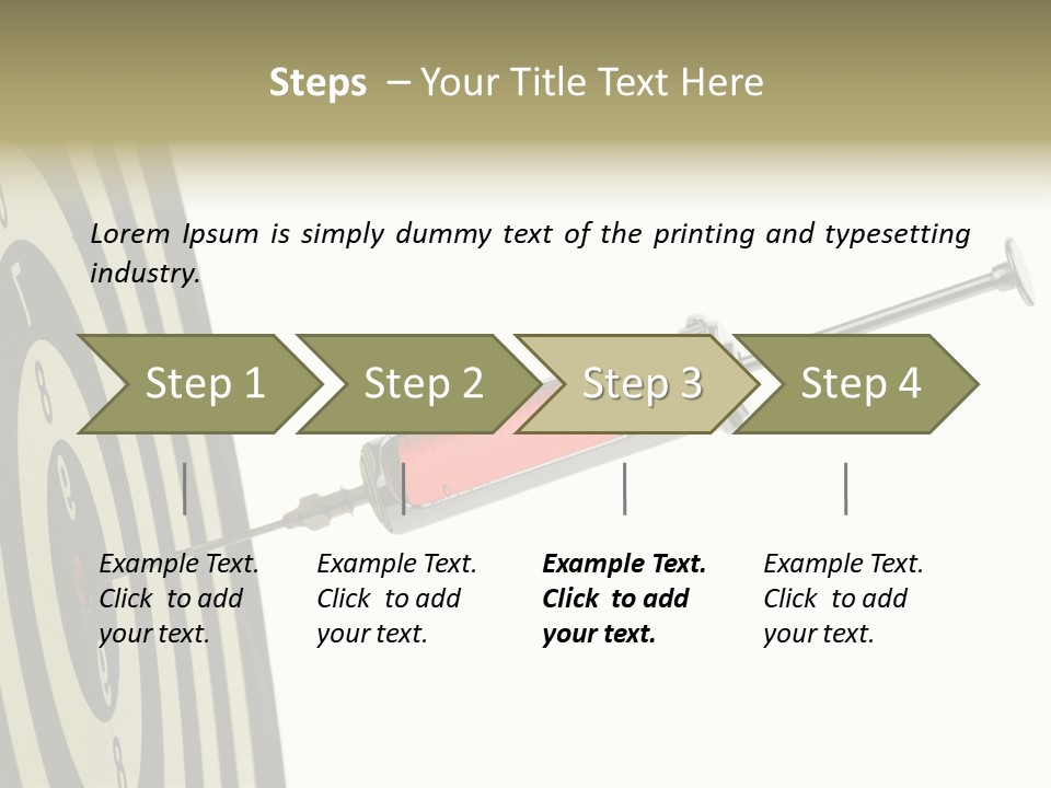 Hit Blood Syringe PowerPoint Template