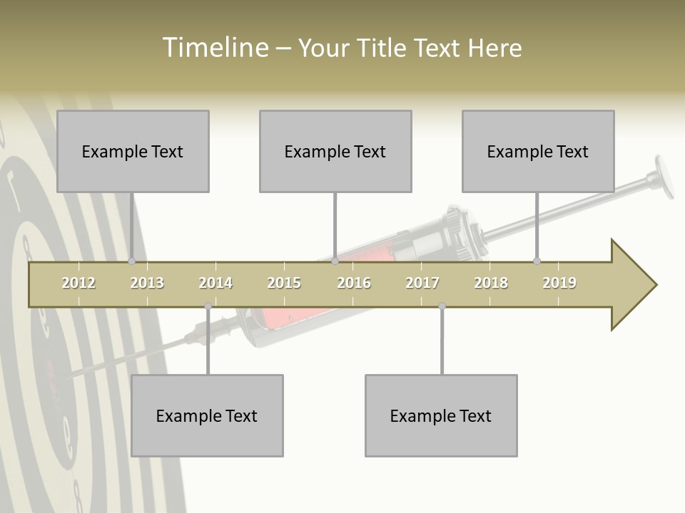 Hit Blood Syringe PowerPoint Template