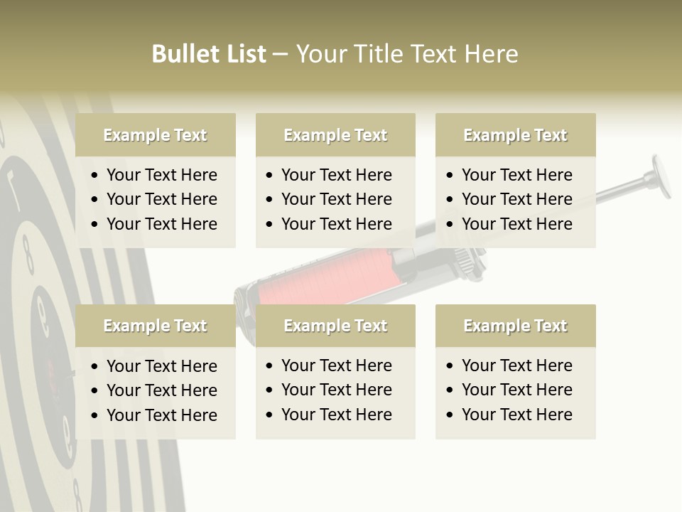 Hit Blood Syringe PowerPoint Template