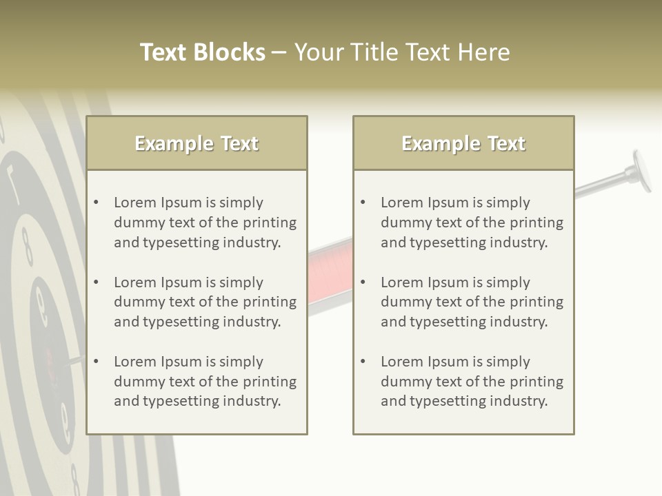 Hit Blood Syringe PowerPoint Template