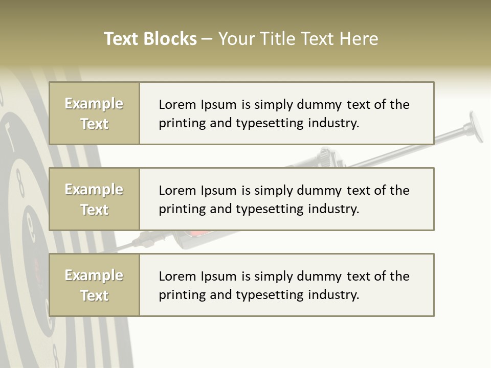 Hit Blood Syringe PowerPoint Template